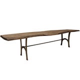 Vintage Walnut Bench/Low Table