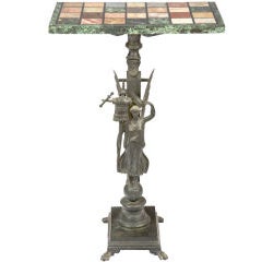 Italian Bronze and Marble Topped Console Table 2