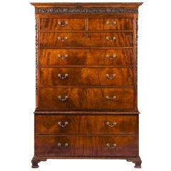 18th Century George III Mahogany Chest on Chest 1