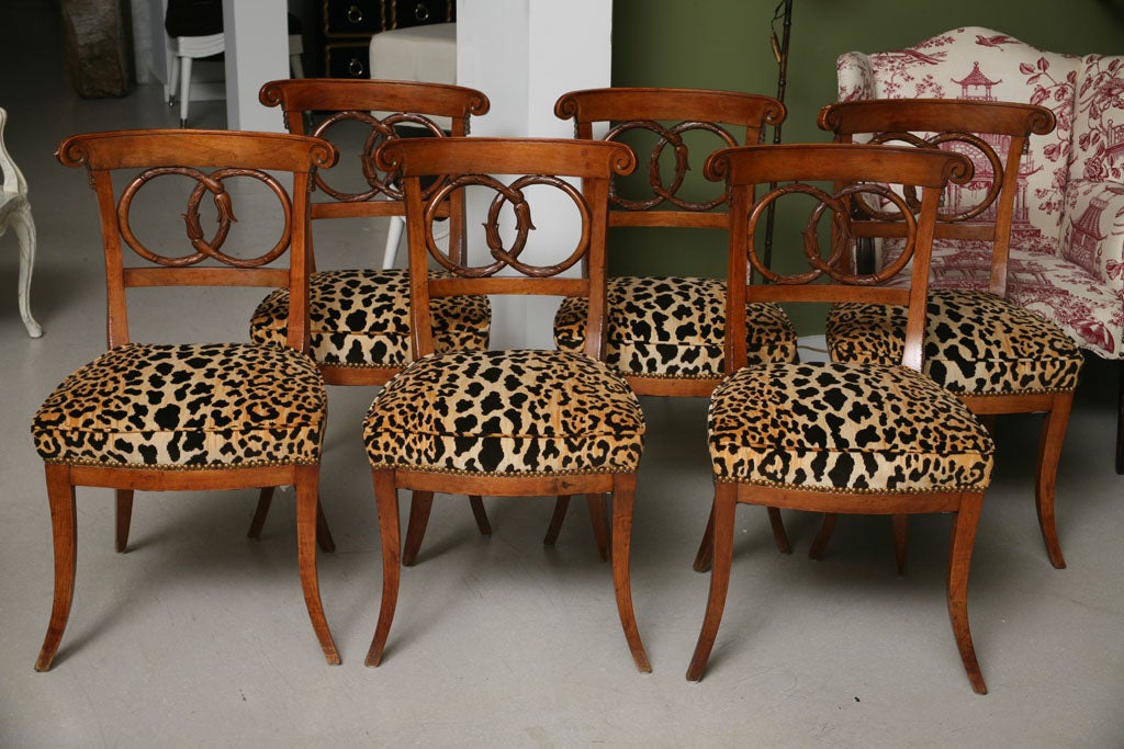Set of Six Nierman Weeks Dining Chairs