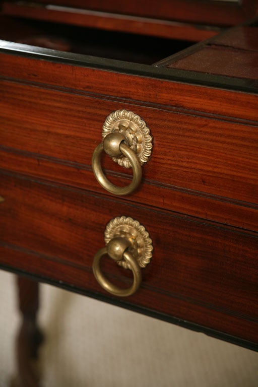 19th Century Directoire Gentleman Dresser Table in solid Mahogany 1