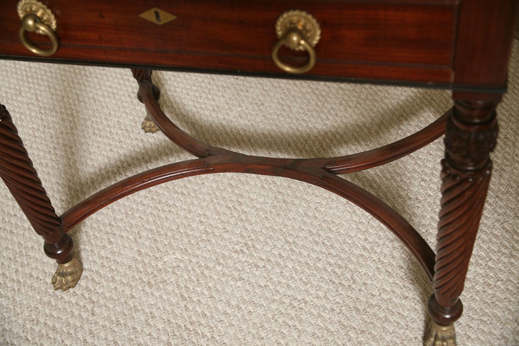 19th Century Directoire Gentleman Dresser Table in solid Mahogany 3
