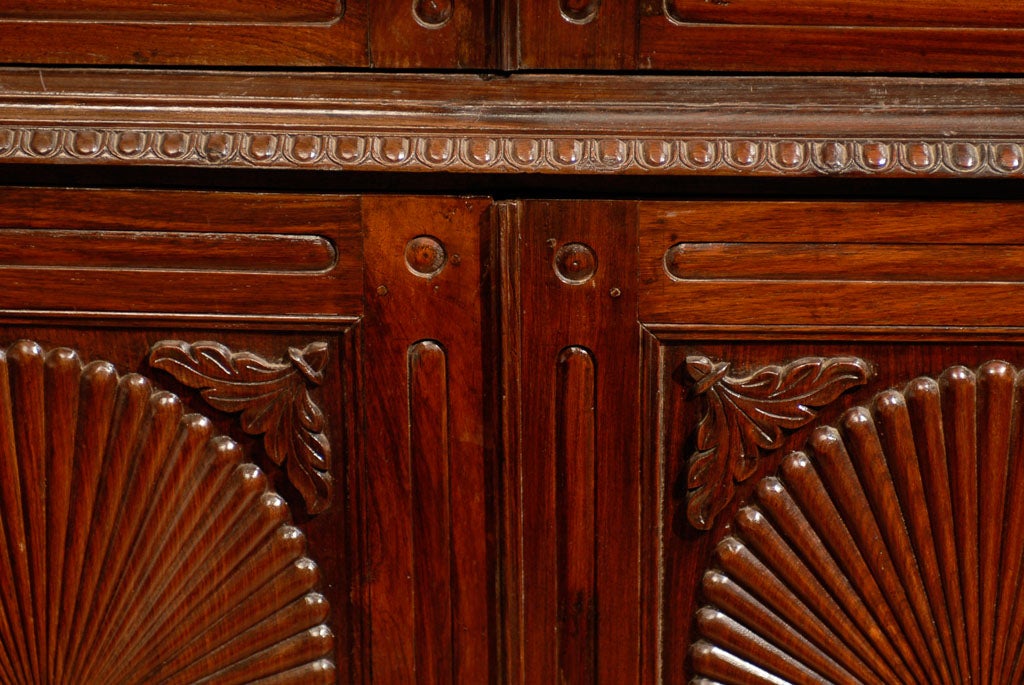 A 19th Century British Colonial Cabinet with Oval Patterns 2