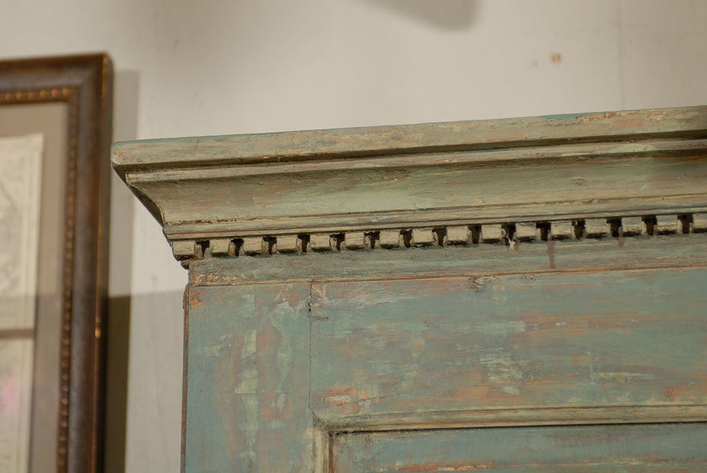 18th Century and Earlier Swedish 18th Century Late Gustavian Cabinet with Original Paint