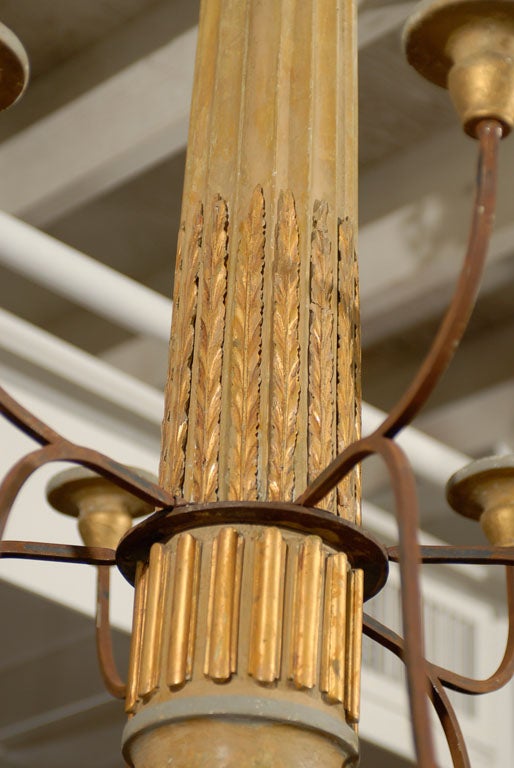 A 12-arm Column Chandelier 2