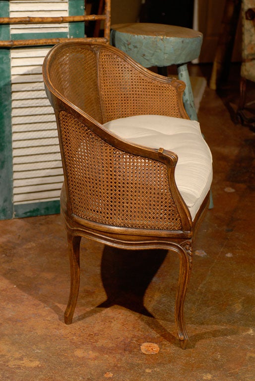 French cane settee 2