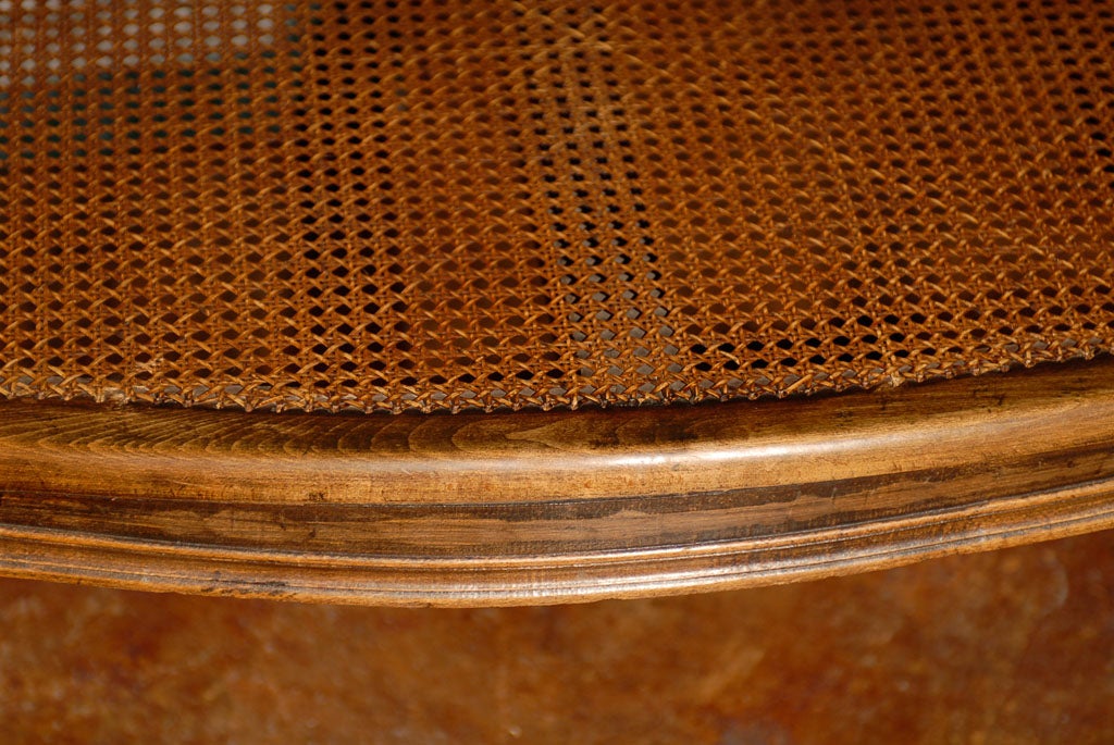 French cane settee 4