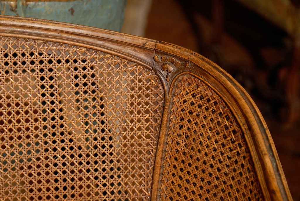 French cane settee 5