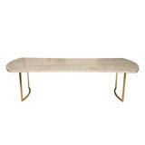 Brass and Marble Cocktail Table