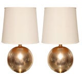 Over-sized 80's Italian Brass Lamps