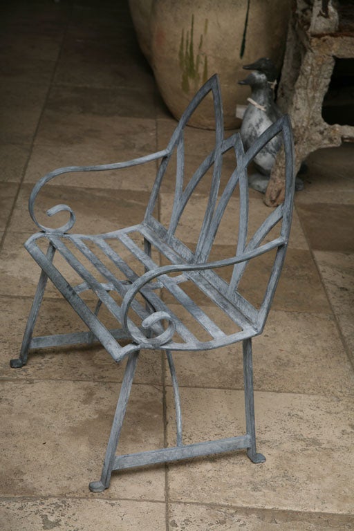20th Century Gothic Children's Garden Bench For Sale