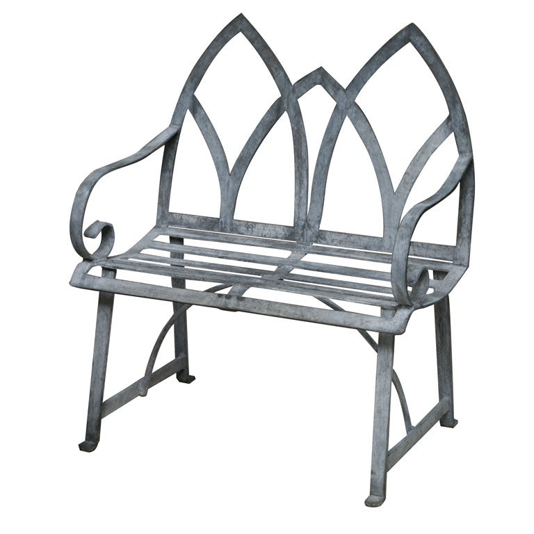Gothic Children's Garden Bench For Sale