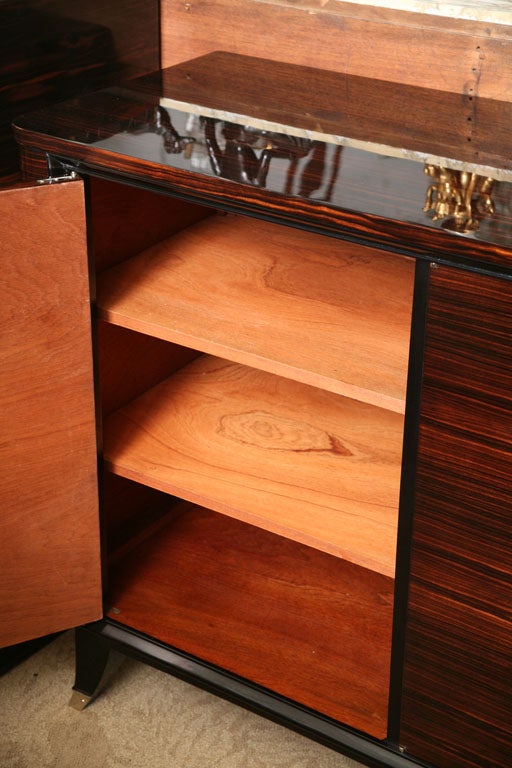 French Art Deco Macassar Ebony Buffet 1