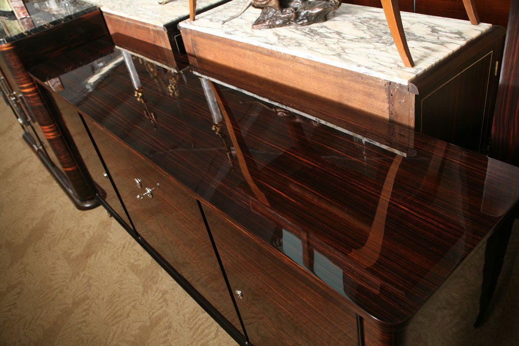 French Art Deco Macassar Ebony Buffet 5