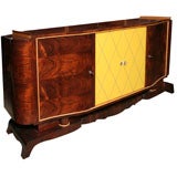 French Art Deco Exotic Rosewood/ Verre Eglomise Buffet