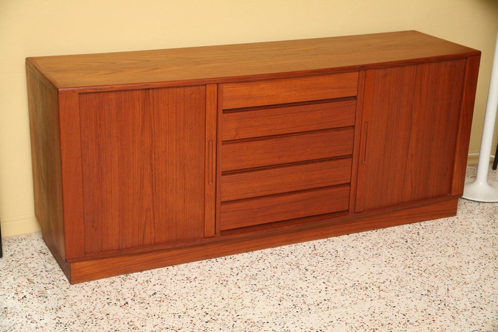 Fine Danish Teak Sideboard Cabinet