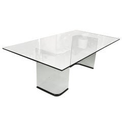Pace  All Glass Dining  Table  Top And  Bases