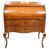 Cylinder Marquetry Desk
