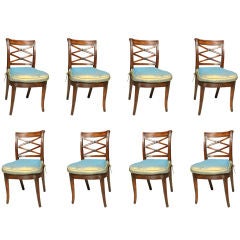 SET  OF 8 REGENCY  SIDE  CHAIRS