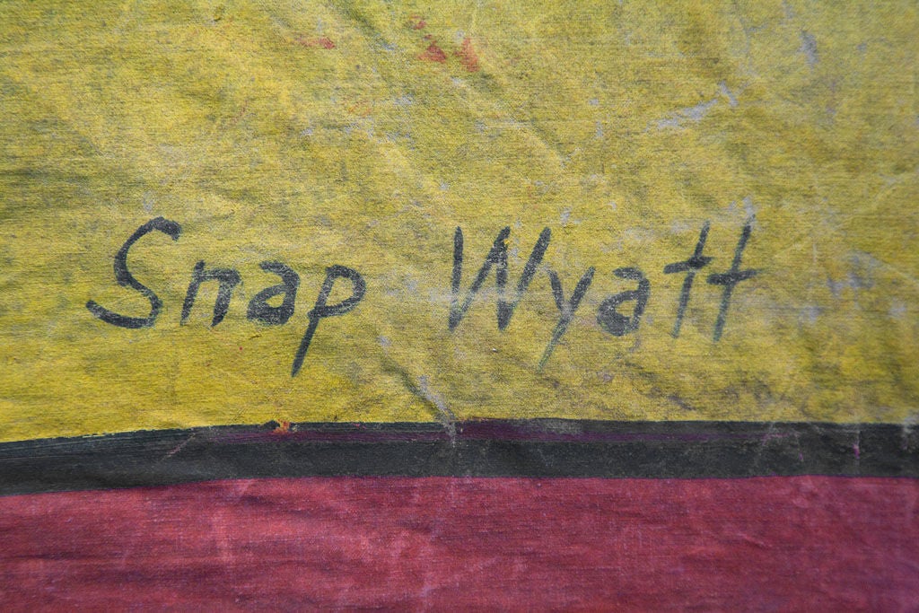 Folk Art Signed Snap Wyatt Sideshow Banner For Sale