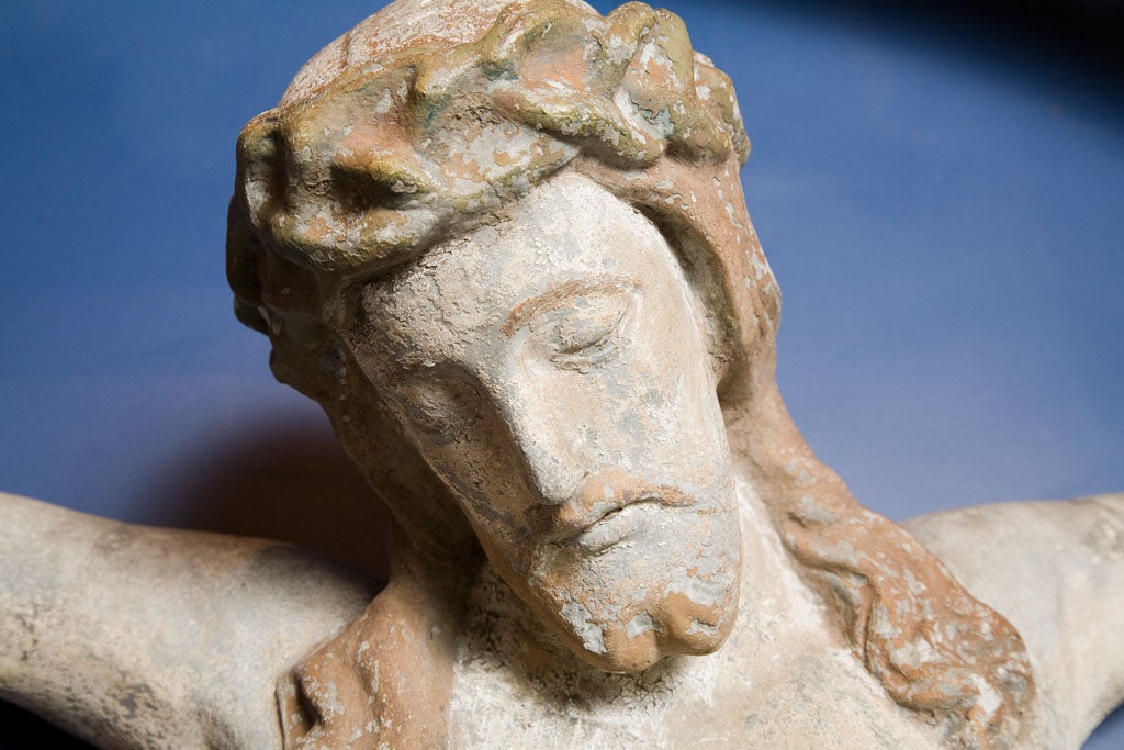 Life-Size Zinc Crucifix Fragment