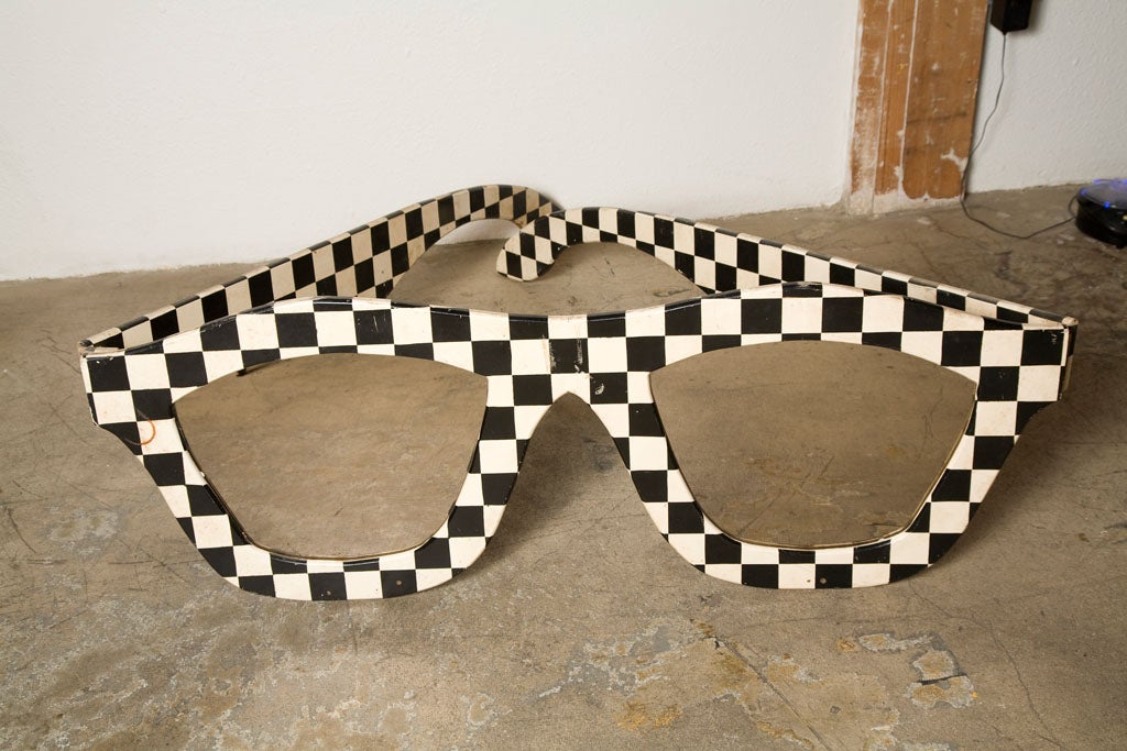 Larger Than Life c. 1950's Optical Shop Mod Glasses Trade Sign