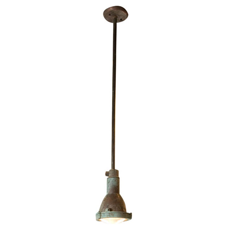 Industrial Copper Factory Light For Sale