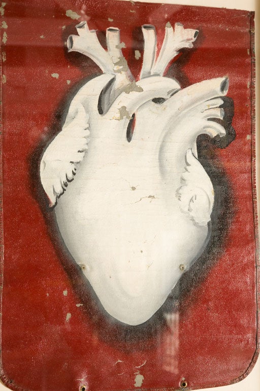 Collection of Painted Human Heart Studies 1