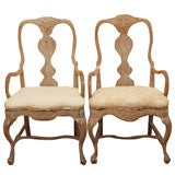 Pair of Rococo Armchairs