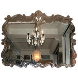 Vintage Venetian Scroll Mirror