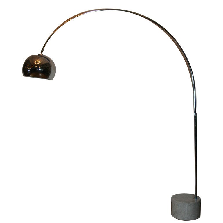 Chrome Arc Floor Lamp