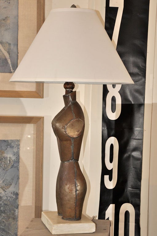 Ladies torso lamp 2