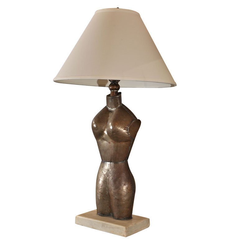 Ladies torso lamp