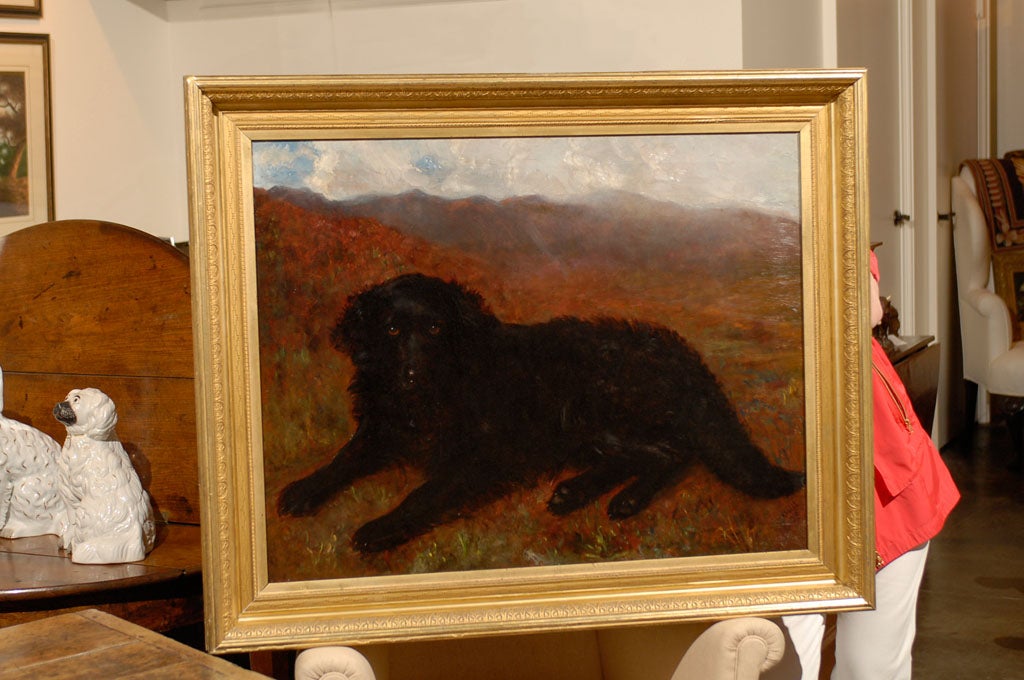 Large Oil Painting of Newfoundland Dog 1