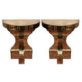 Pair of Art Deco Mirrored Consoles / SideTables