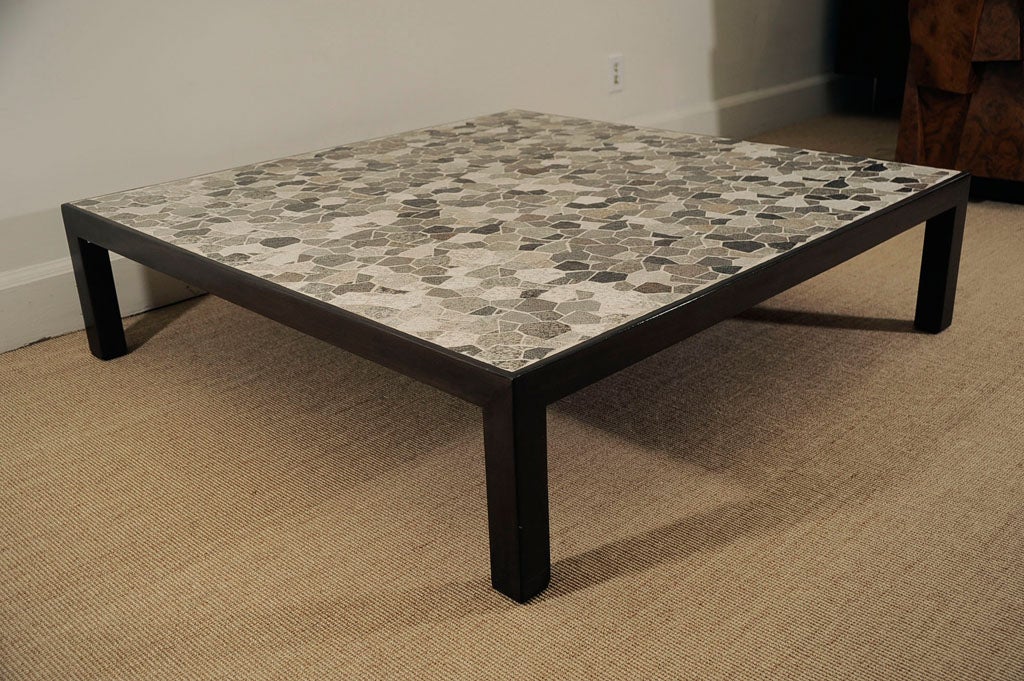 A Large Ed Wormley for Dunbar Square Mosaic Coffee Table.