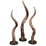 jrm studio cast Studio JRM Cast Bronze Horns on Marble Base