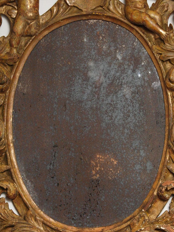 Highly Carved Italian Mirror For Sale 6