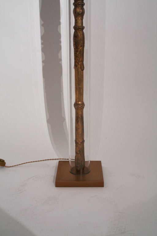 French Empire Giltwood Architectural Elements as Floor Lamps 2