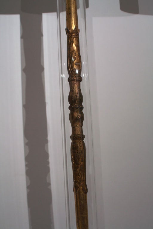 French Empire Giltwood Architectural Elements as Floor Lamps 3