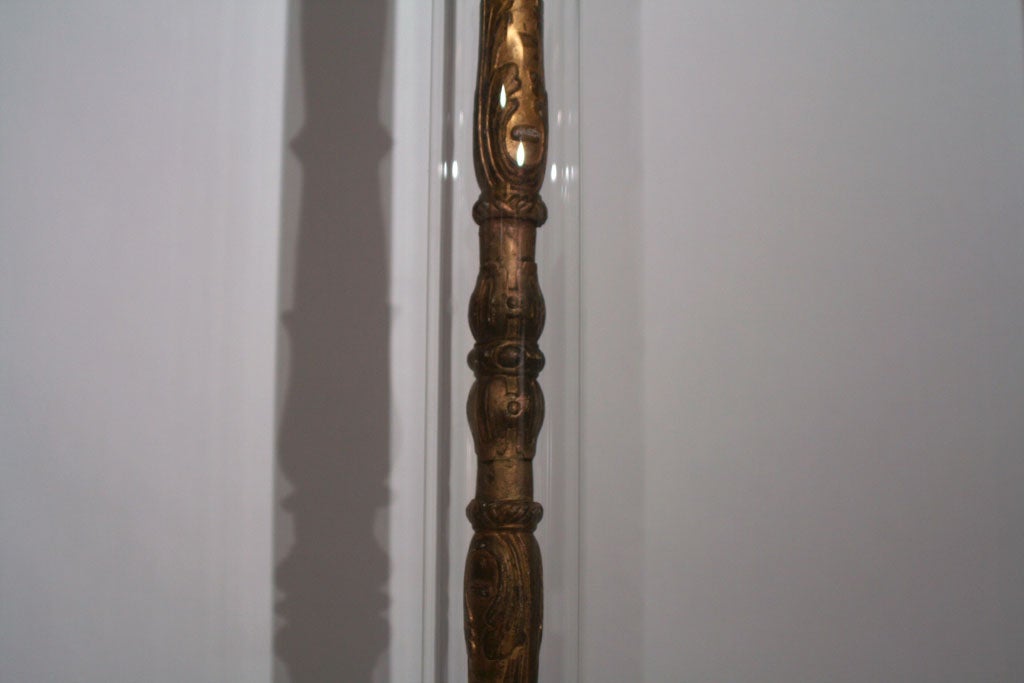 French Empire Giltwood Architectural Elements as Floor Lamps 4