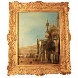 Canaletto School Painting Depicting St. Mark's Square