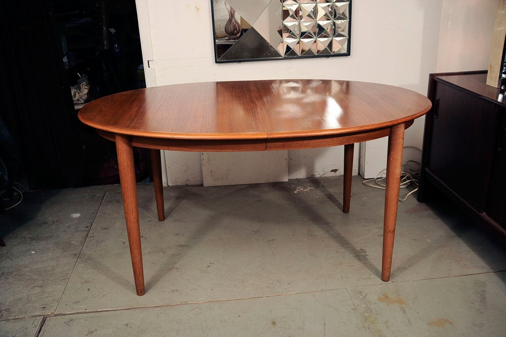 Danish Teak Dining Table with Extensions by Neils Otto Moller For Sale 4