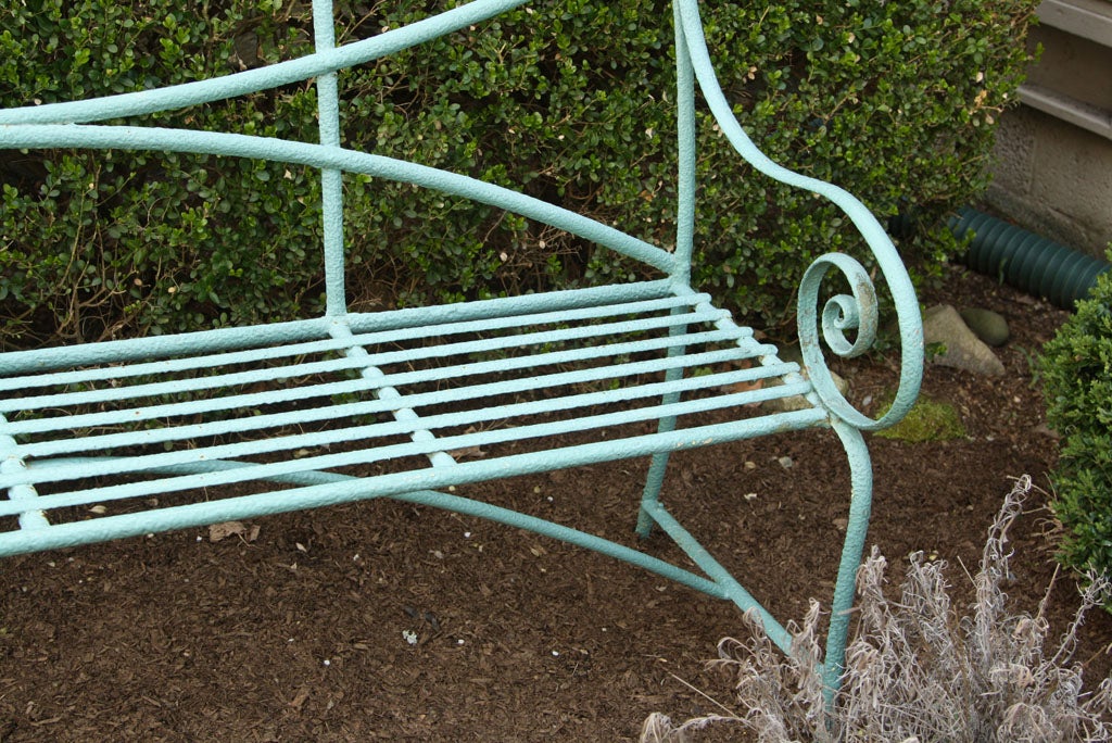 Fine Wrought Iron Regency Garden Bench 1