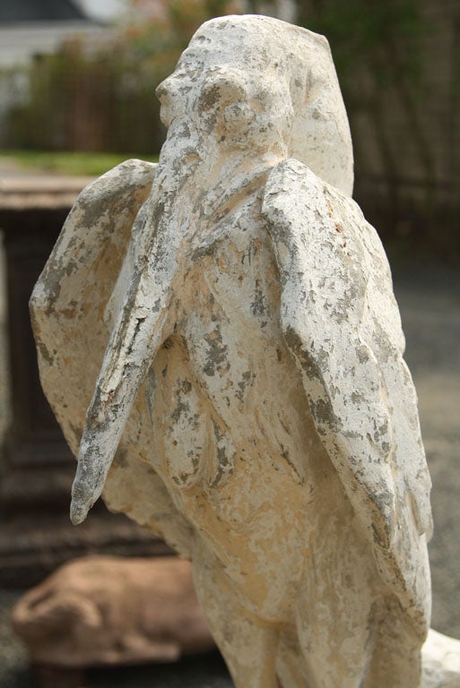 Cast Life-Sized Figure of a Stork on a Tortoise After Antoine-Louis Barye