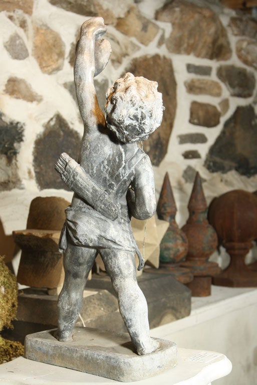 Hand-Crafted Fine Lead Statue of Cupid 'Eros'