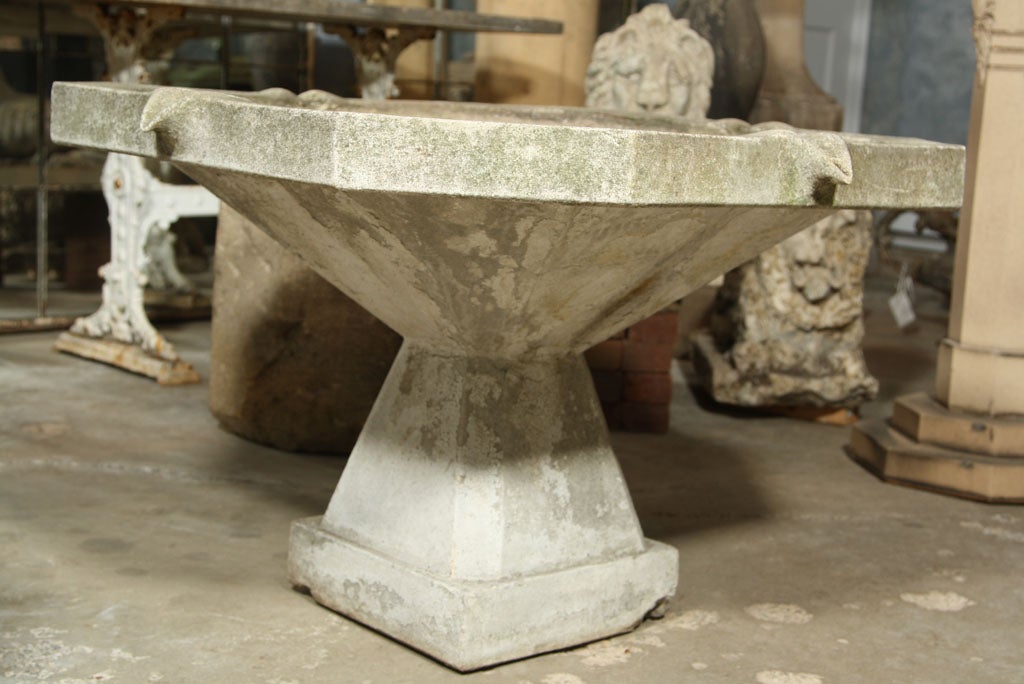 Art Deco Cast Stone Fountain/Table Base 2