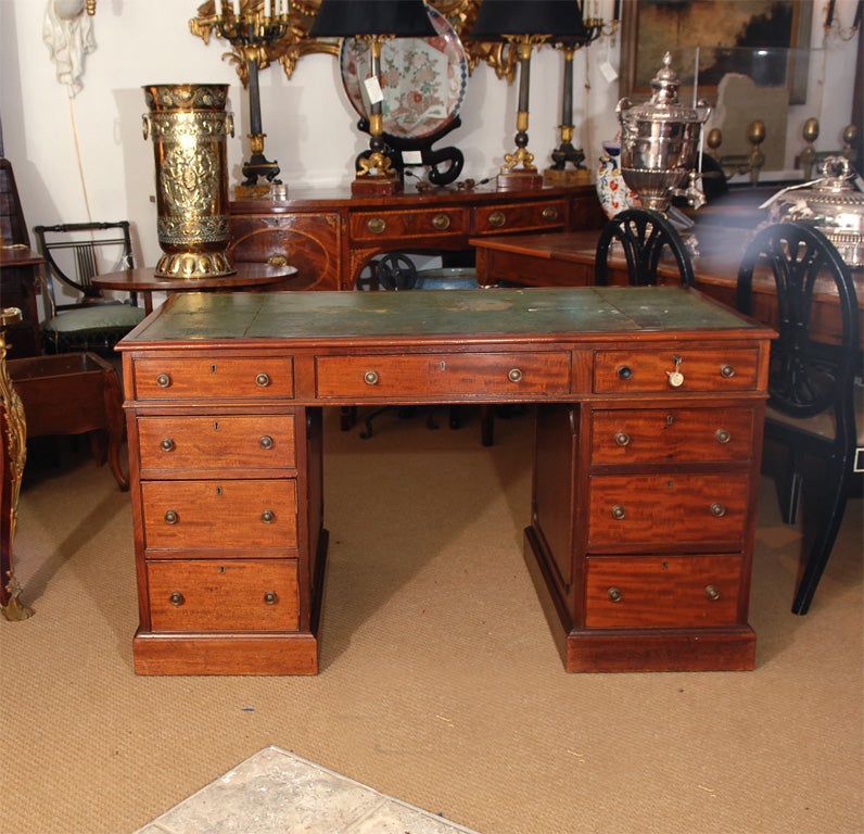 George III Pedestal Writing / Library Table