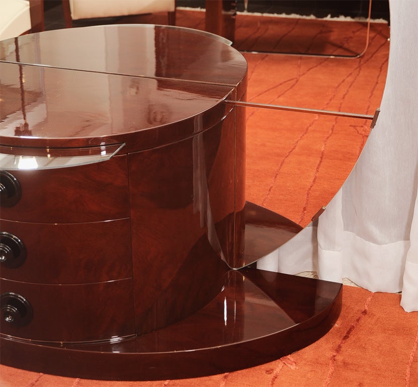 Half Circle Deco Dressing Table Model Used Lucille Ball For Sale at ...