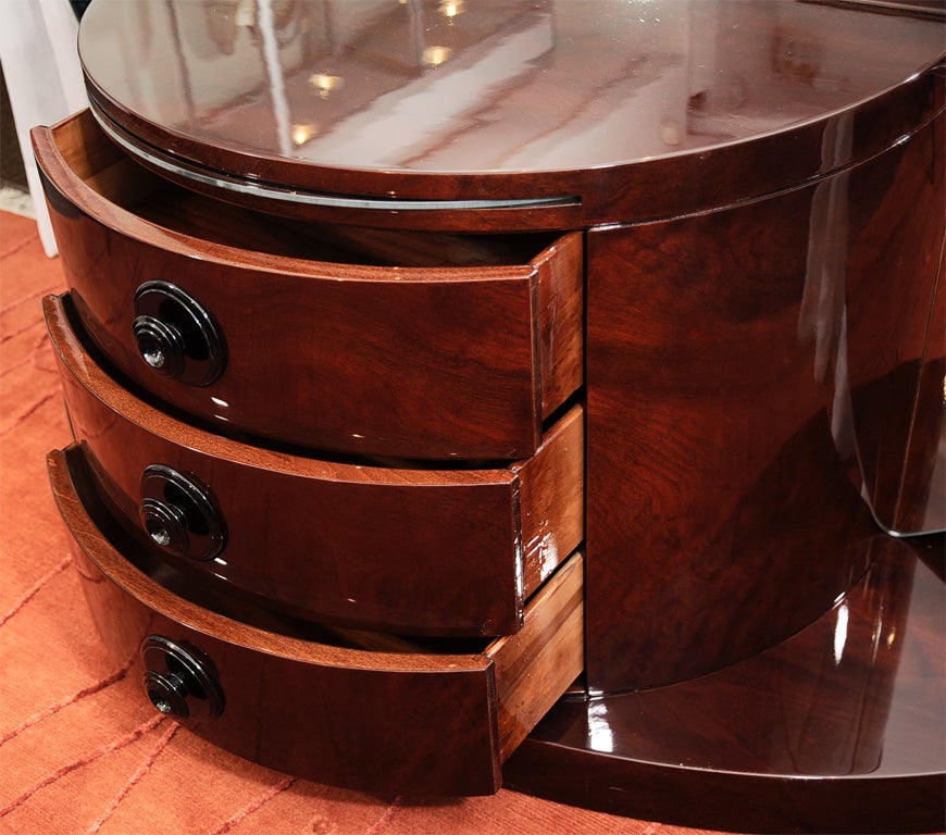 Half Circle Deco Dressing Table Model Used Lucille Ball For Sale at ...